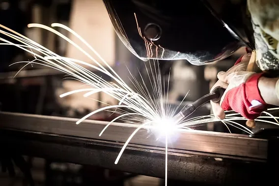Engineer supervising welding test and qualification activity
